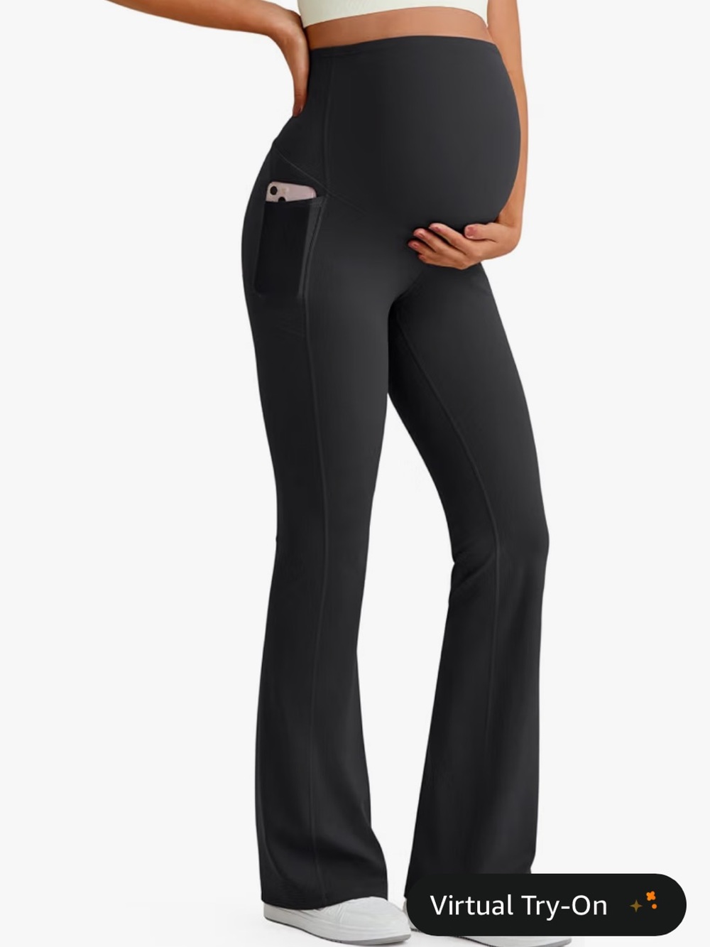 G4 free maternity bare feel flare leggings medium